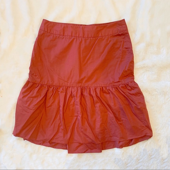 Anthropologie Fei Orange Skirt Size 6 - Picture 4 of 7